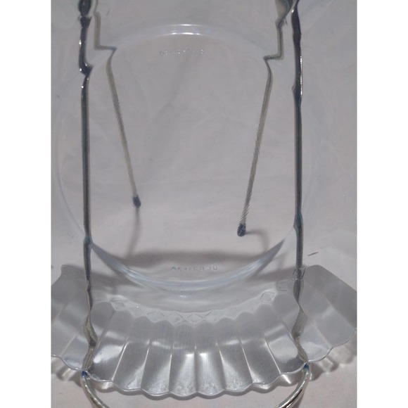 Set of 4 Ice blue forte crisa ribbed bread and butter plates (7" diameter) - Picture 3 of 6